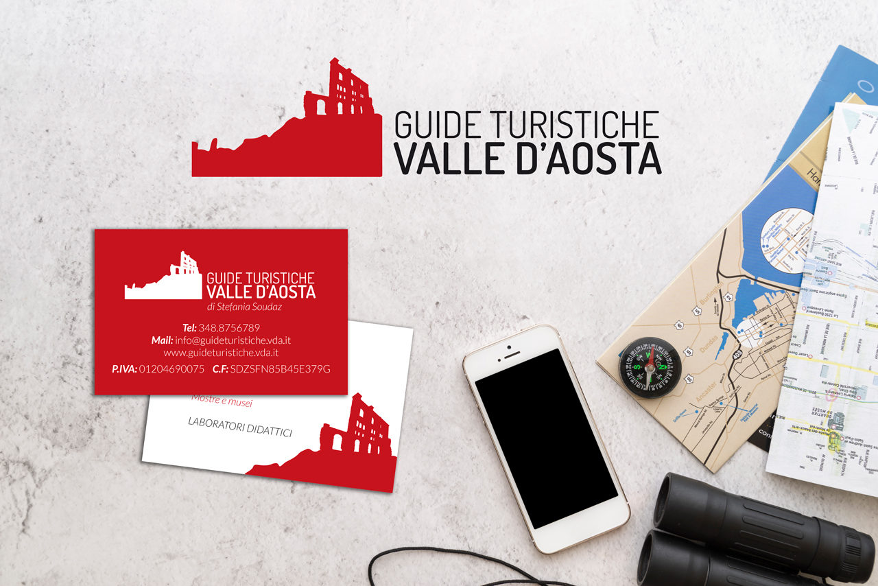 Biglietto da visita Guide turistiche della Valle d'Aosta